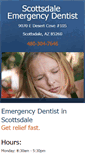 Mobile Screenshot of dentalemergencyscottsdale.com